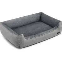 Feandrea Hondenmand met opstaande randen, Lichtgrijs / L 120.00 x B 90.00 x H 30.00 cm