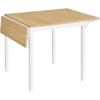 Vasagle Industriële keukentafel voor 4 personen, Natuurlijke eikenkleur + wolkwit