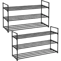 Songmics Schoenenorganizer met 3 planken, 3 niveaus (30 x 92 x 54 cm)