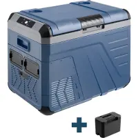 Evolar Elektrische Compressor Koelbox - 35L - Inclusief Accu - 12V en 230 volt - Coolbox - Donker Blauw