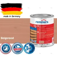 Remmers HK Lazuur 3-in-1 [plus] Beigerood - Premium Houtbeits voor Buiten | Transparant, Sneldrogend, Oplosmiddelarm | 0,75Liter