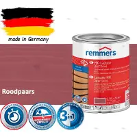 Remmers HK Lazuur 3-in-1 [plus] Roodpaars - Premium Houtbeits voor Buiten | Transparant, Sneldrogend, Oplosmiddelarm | 0,75Liter