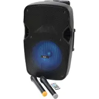 Qtx PAL15 mobiele bluetooth luidspreker met 2 draadloze microfoons