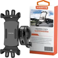 Xssive B3 Telefoon Fietshouder - Siliconen & Stuurbevestiging - Fiets Telefoonhouder - Universele Smartphone Houder voor Fiets, Elektrische Step, Wandelwagen en meer