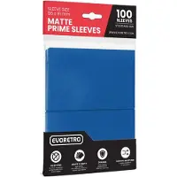 Evoretro Premium - 100-Pack Matte Card Sleeves Standard Size (66x91mm) - Blue
