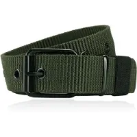 LGT JWLS Gepereforeerde Canvas Riem in Army Green - Heren-120cm