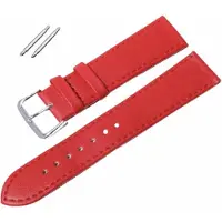 Charme Bijoux Horlogebandje-Rood Leer-20 mm -