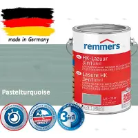 Remmers HK Lazuur 3-in-1 [plus] Pastelturquoise - Premium Houtbeits voor Buiten | Transparant, Sneldrogend, Oplosmiddelarm | 2,5Liter