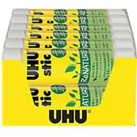 UHU ReNATURE Lijmstift Niet-permanent Wit 12 Stuks à 40 g