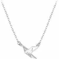 Charme Bijoux Zilver-Origami-Vogel-Ketting-