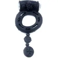 Bossoftoys Penis Ring - CockRing - Met Vibratie - Black