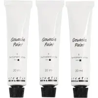 Creativ Company Gouache Paint - white - 3x20 ml (35640)