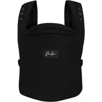 Rookie Baby Premium Elite draagzak - Design buikdrager en rugdrager - Comfortabel en ergonomisch baby spullen - Babydrager vanaf Geboorte - Ook voor Peuter - Biologisch katoen (Zwart)