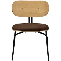 UMAGE Curious Lounge Stoel Teddy Brown | Black