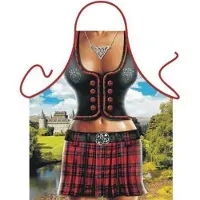 Benza Scottish Vrouw - Leuke Grappige Keukenschort