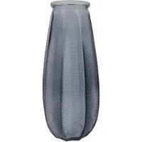 Home Deco Factory Bloemenvaas Capella - boeket - glas - grijs- H28 cm