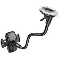 Hoco Pro Telefoonhouder Auto Voorruit - Universele GSM Houder met Verlengde Arm - Super Stevige Zuignap - 360° Draaibaar - Ideaal voor Busjes & Vrachtwagens