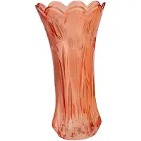 DK Design Bloemenvaas Delight - boeket vaas - glas - oranje - 15 x 30 cm