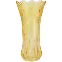 DK Design Bloemenvaas Delight - boeket vaas - glas - geel - 15 x 30 cm