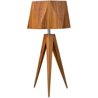 Accord Houten LED Tafellamp Angular | 1X E27 Max 40W | Teak