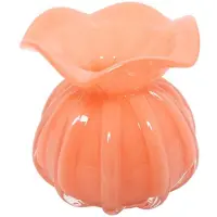 Countryfield Vaas - Rond - Glas - Oranje - 11x11x11 cm