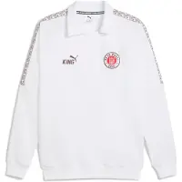 Puma FC St. Pauli KING Drill top voor Heren, Wit/Bruin, Maat 3XL