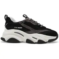Steve madden Sneakers laag 'Possession' grafiet / zwart / zilver