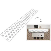 KitchenYeah Keukenloper - Loper keuken - Vos - Patroon - Vormen - 300x50 cm - Keukenloper vinyl