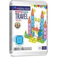 Magna-Tiles Magneetset - 55 Onderdelen - Deluxe Travel Set + Mic - - OneSize - Magnetisch speelgoed