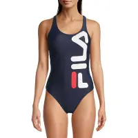 FILA Suzuka Racer Back Swimsuit Black Iris Size: S | One-Pieces Outlet | Dames | Zwart