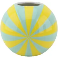 House Vitamin Vase flower vase swirl yellow/mint 20x20x17cm