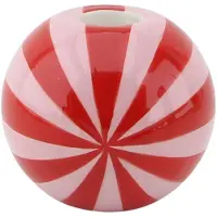 House Vitamin Candle holder swirl dolomite red/pink 10x10x10cm