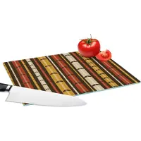 KitchenYeah Glazen Snijplank - 28x20 - Bamboe - Bos - Japans - Patronen - Snijplanken Glas
