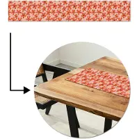 MuchoWow Tafelloper 180x30 cm - Tafelmat vinyl Patronen - Vintage - Bloem - Tafeldecoratie - Tafelversiering - Keuken decoratie - Tafel versiering
