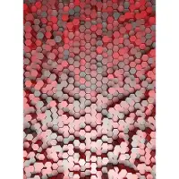 A.S. Création Fotobehang 3D Pentagons Red DD119055 Designwalls Zwart Antraciet Vlies 192 X 260 cm (4 delen) 3D Fotobehang