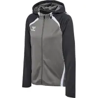 Hummel Sportief sweatvest 'LEAD 2.0' grijs / zwart / wit