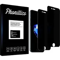 Phonillico Screenprotector privacy voor iPhone 6 / 7 / 8 / SE 2020 / SE 2022 - 2 stuks Beschermglas Privacy Glas van glazen schermbeschermfolie