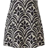 Comma casual identity Rok beige / lila / zwart