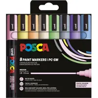Posca Medium Tip Pastel Colors 8 Pc (401669) Marker Pen Veelkleurig Kinderen