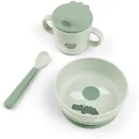 Done by Deer Happy Clouds foodie first meal serviesset 3-delig Green