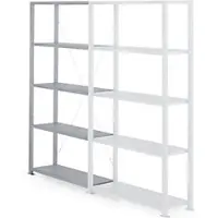 MANORGA Uitbreiding stellingkast 5 Planken 1.000 x 400 x 2.000 mm Grijs