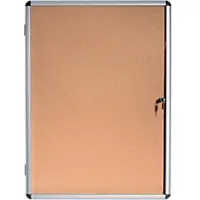 BI-Office Enclore Indoor Vitrine Niet magnetisch 4 x A4 Ja 50 (B) x 67,4 (H) cm Bruin