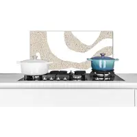 KitchenYeah Spatscherm keuken - Glitter - Design - Abstract - Terrazzo - Spatscherm - Keuken - Spatwand - 70x30 cm - Achterwand keuken