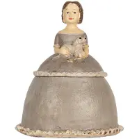 Clayre & Eef Sieradendoos Vrouw 19x16x22 cm Beige Kunststof