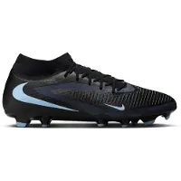 Nike Phantom 6 High Academy Gras / Kunstgras Voetbalschoenen (MG) Zwart Lichtblauw