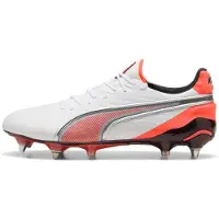Puma Voetbalschoen 'King Ultimate' grijs / koraal / wit