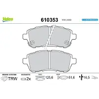 Valeo 610353 Remblokken