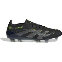 Adidas Predator Elite Gras Voetbalschoenen (FG) Zwart Donkergrijs Neongeel