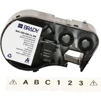 Brady M4C-500-595-CL-BK tape vinyl zwart op transparant 12,7 mm x 6,1 m (origineel)