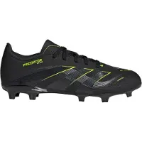 Adidas Predator League FG/AG Electric Stealth - Zwart/Grijs/Lucid Lemon Kids